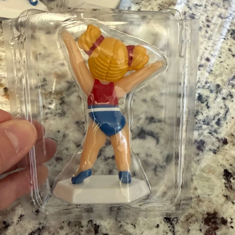 Wilton Lil' Miss Gymnastics Cake Toppers - Red, Blue, Yellow